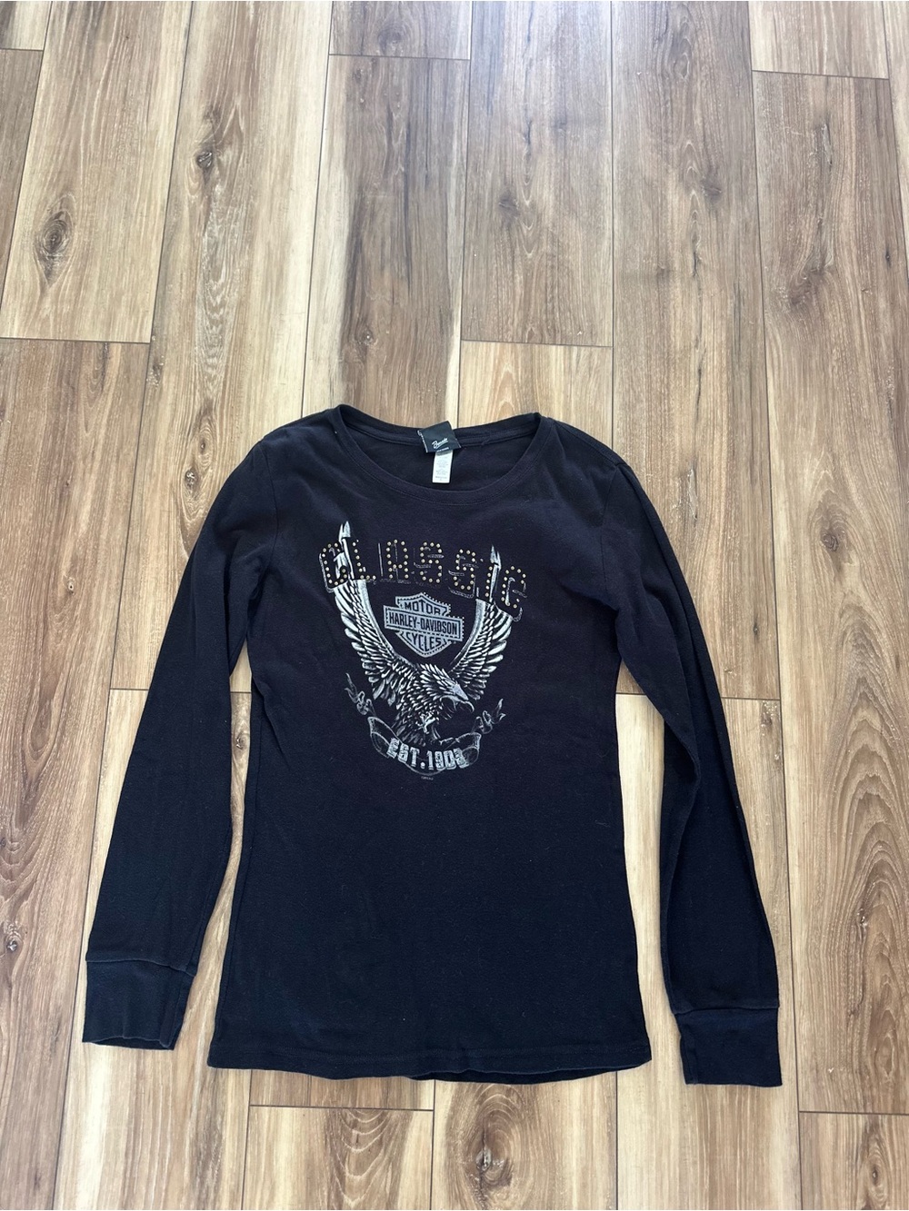 Harley-Davidson women’s Black Long-Sleeve Graphic shirt size large